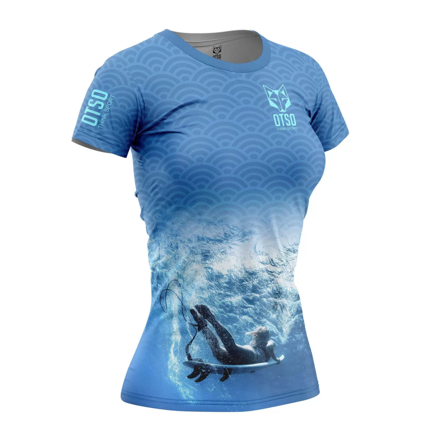 Women OTSO Women's Short Sleeve Shirts>Women's Short Sleeve Shirt Surf -