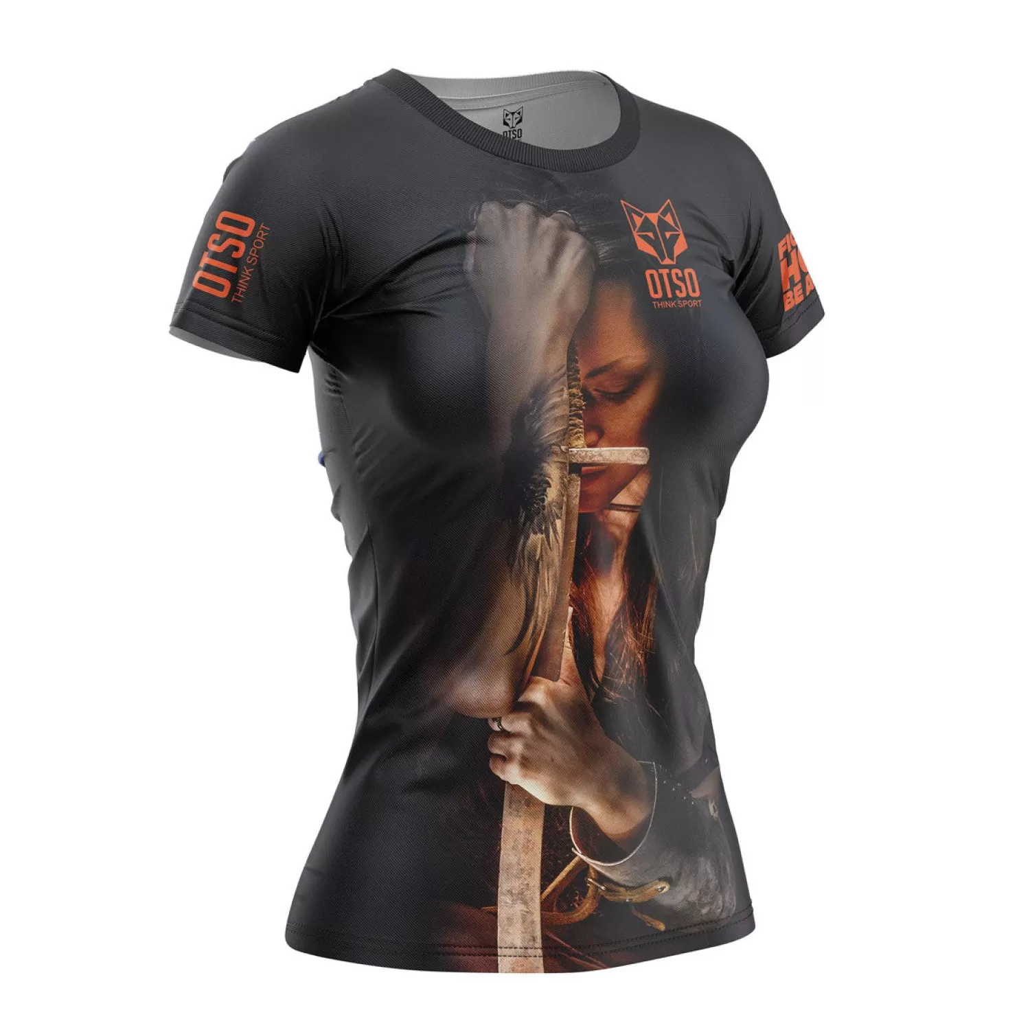 Women OTSO Women's Short Sleeve Shirts>Women's Short Sleeve Shirt Warrior -