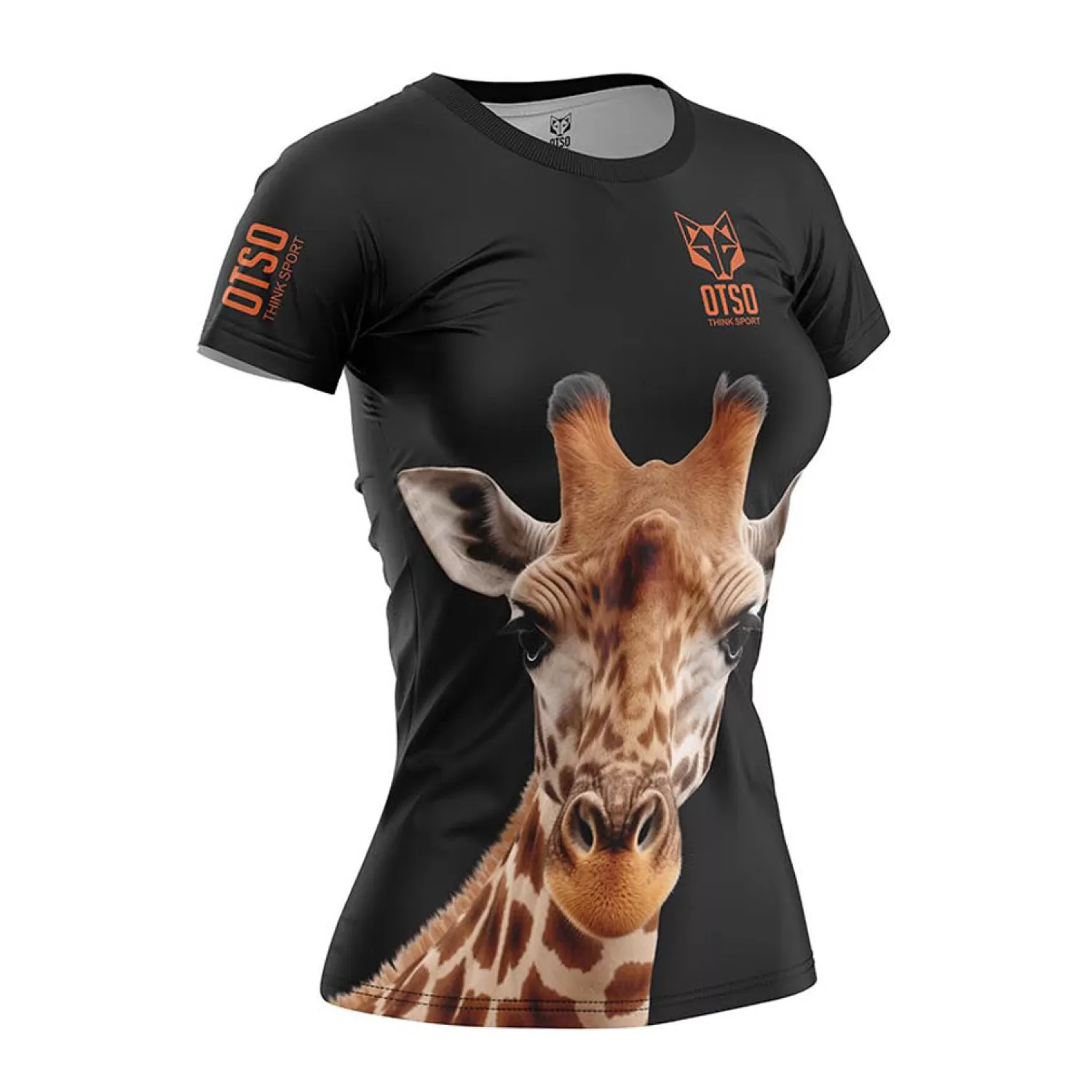 Women OTSO Women's Short Sleeve Shirts>Women's short sleeve t-shirt - Giraffe