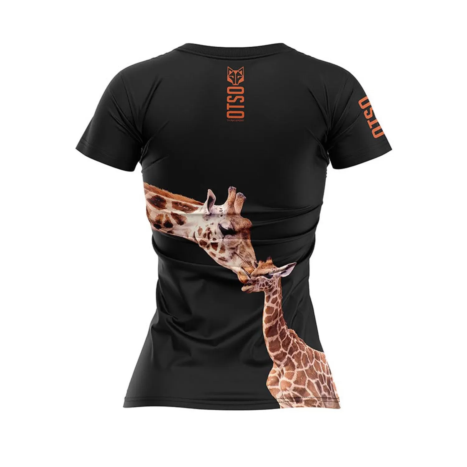 Women OTSO Women's Short Sleeve Shirts>Women's short sleeve t-shirt - Giraffe