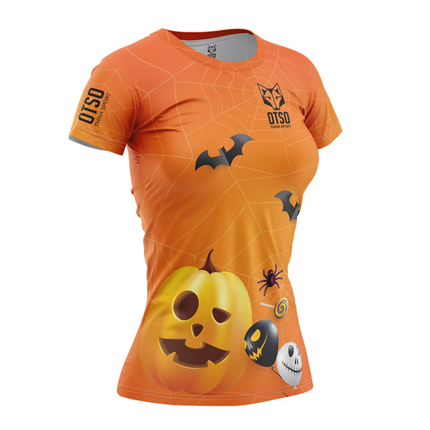 Women OTSO Women's Short Sleeve Shirts>Women's short sleeve t-shirt - Halloween (Outlet)