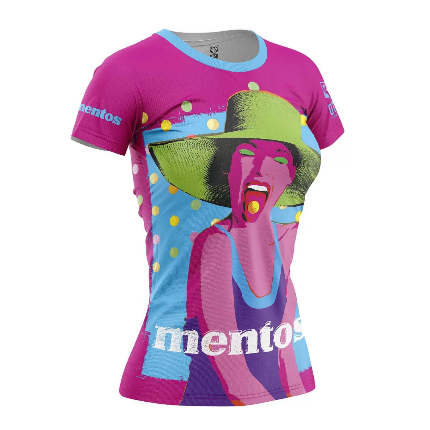 Women OTSO Women's Short Sleeve Shirts>Women's Short Sleeve T-shirt - Mentos Hat