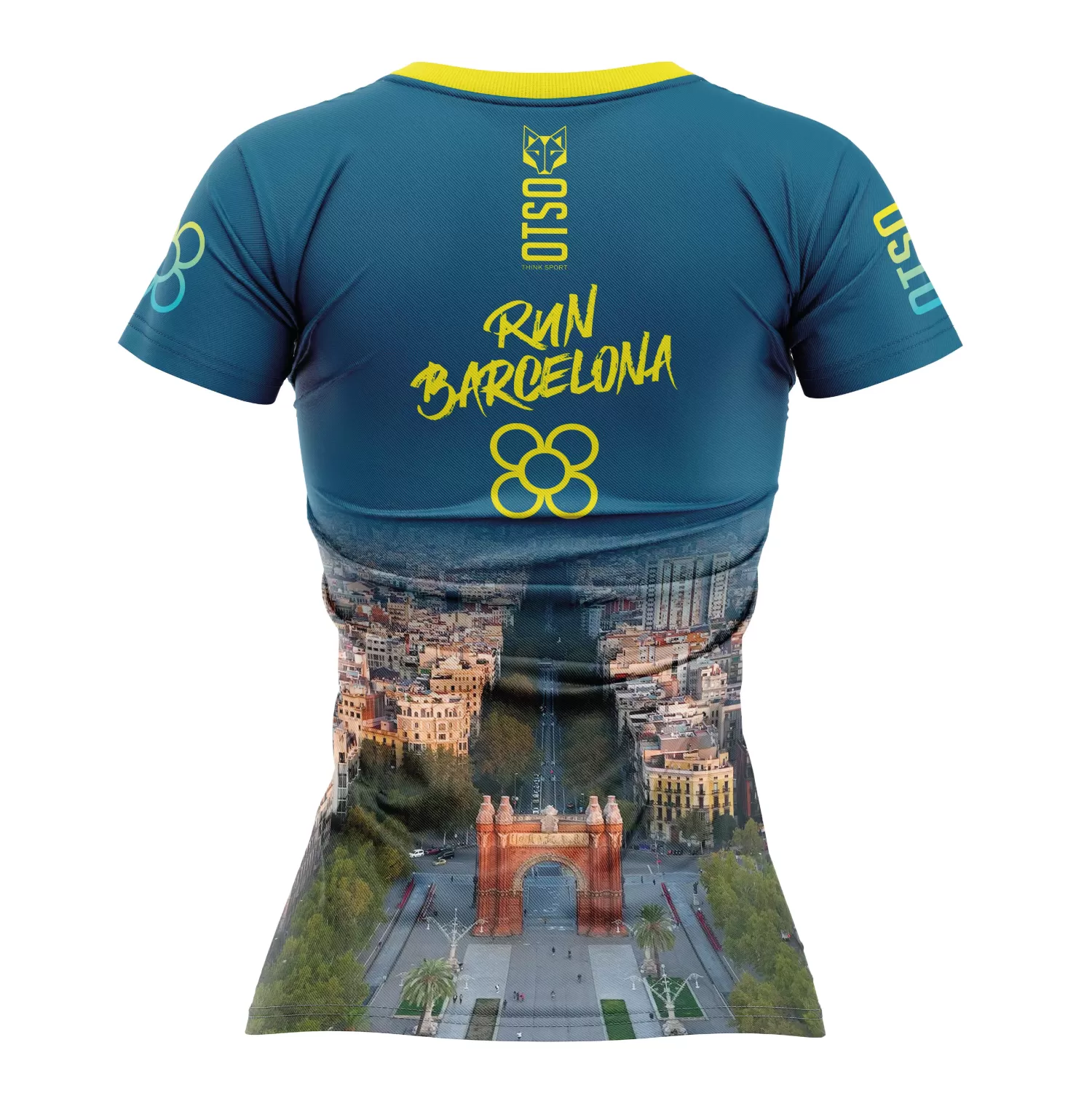 Women OTSO Women's Short Sleeve Shirts>Women's short sleeve t-shirt - Run Barcelona 2024 (Outlet)