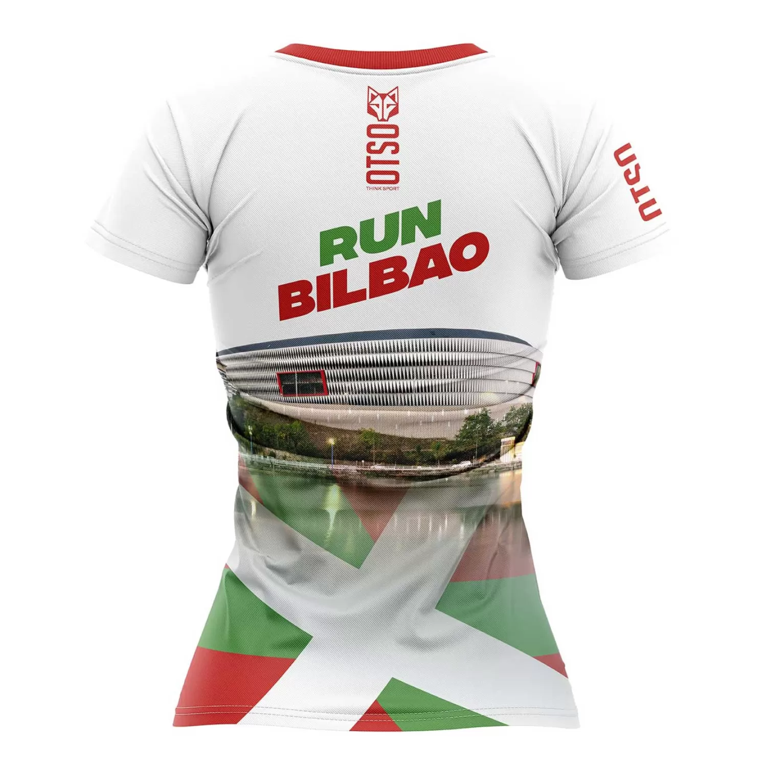 Women OTSO Women's Short Sleeve Shirts>Women's short sleeve t-shirt - Run Bilbao (Outlet)