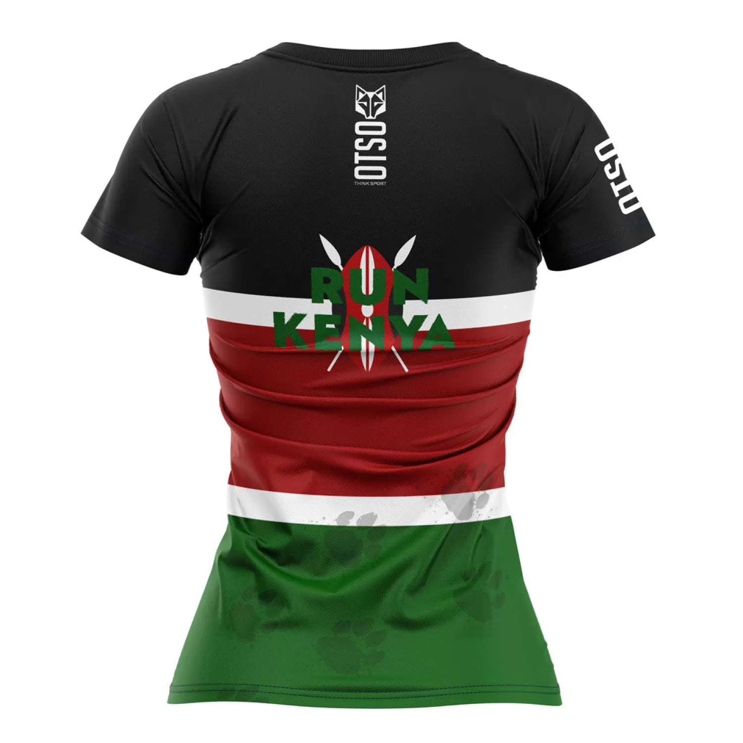 Women OTSO Women's Short Sleeve Shirts>Women's Short Sleeve T-shirt - Run Kenya