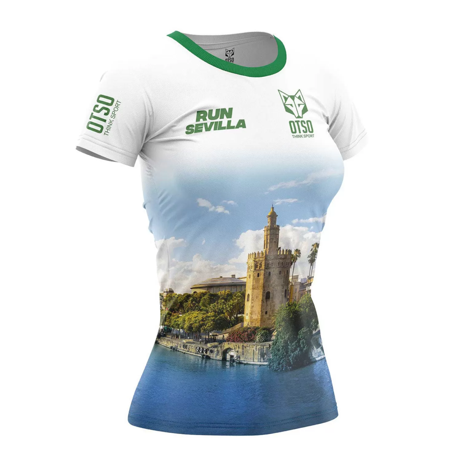 Women OTSO Women's Short Sleeve Shirts>Women's short sleeve t-shirt - Run Sevilla (Outlet)