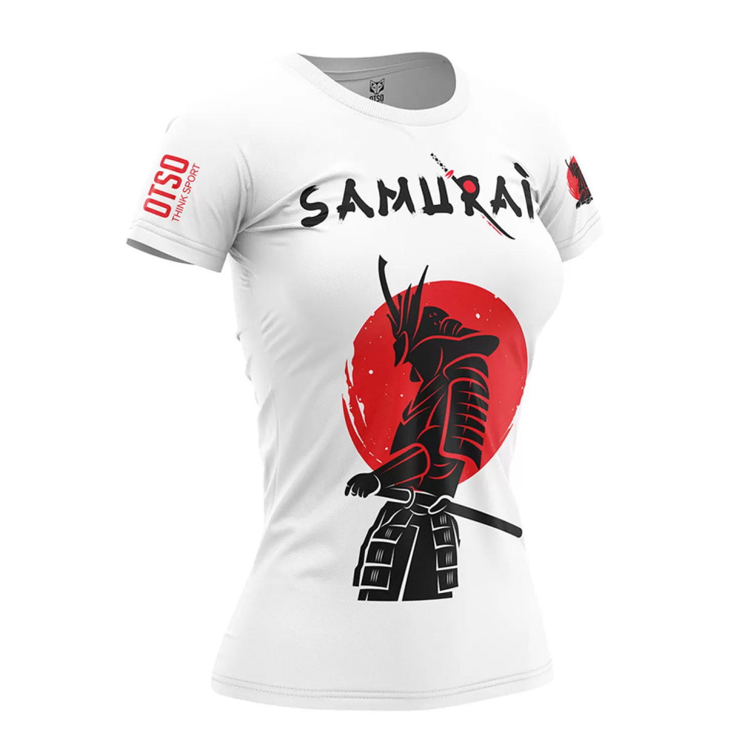 Women OTSO Women's Short Sleeve Shirts>Women's Short Sleeve T-shirt - Samurai