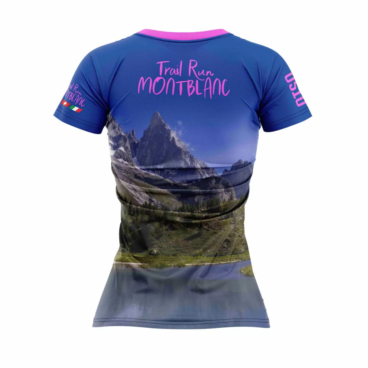 Women OTSO Women's Short Sleeve Shirts>Women's short sleeve t-shirt - Trail Run Montblanc 2023 (Outlet)