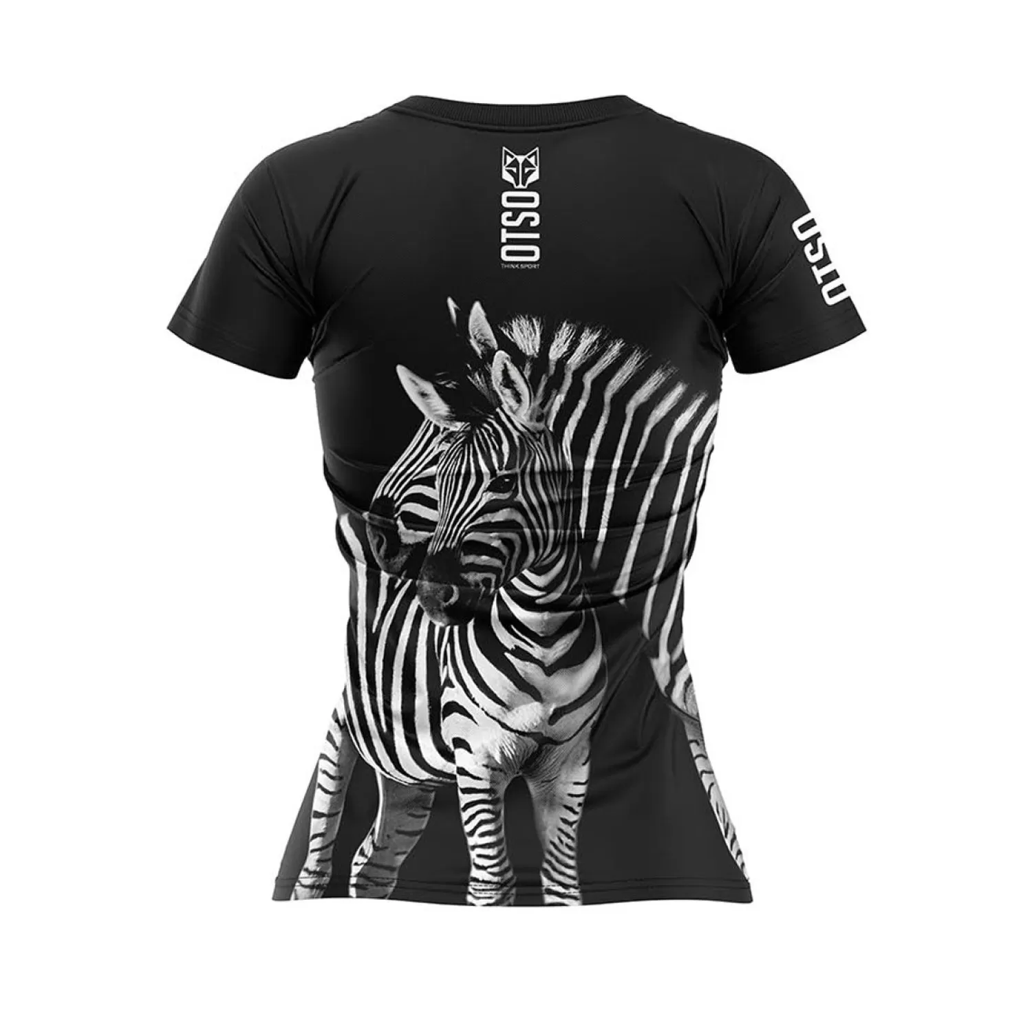 Women OTSO Women's Short Sleeve Shirts>Women's short sleeve t-shirt - Zebra