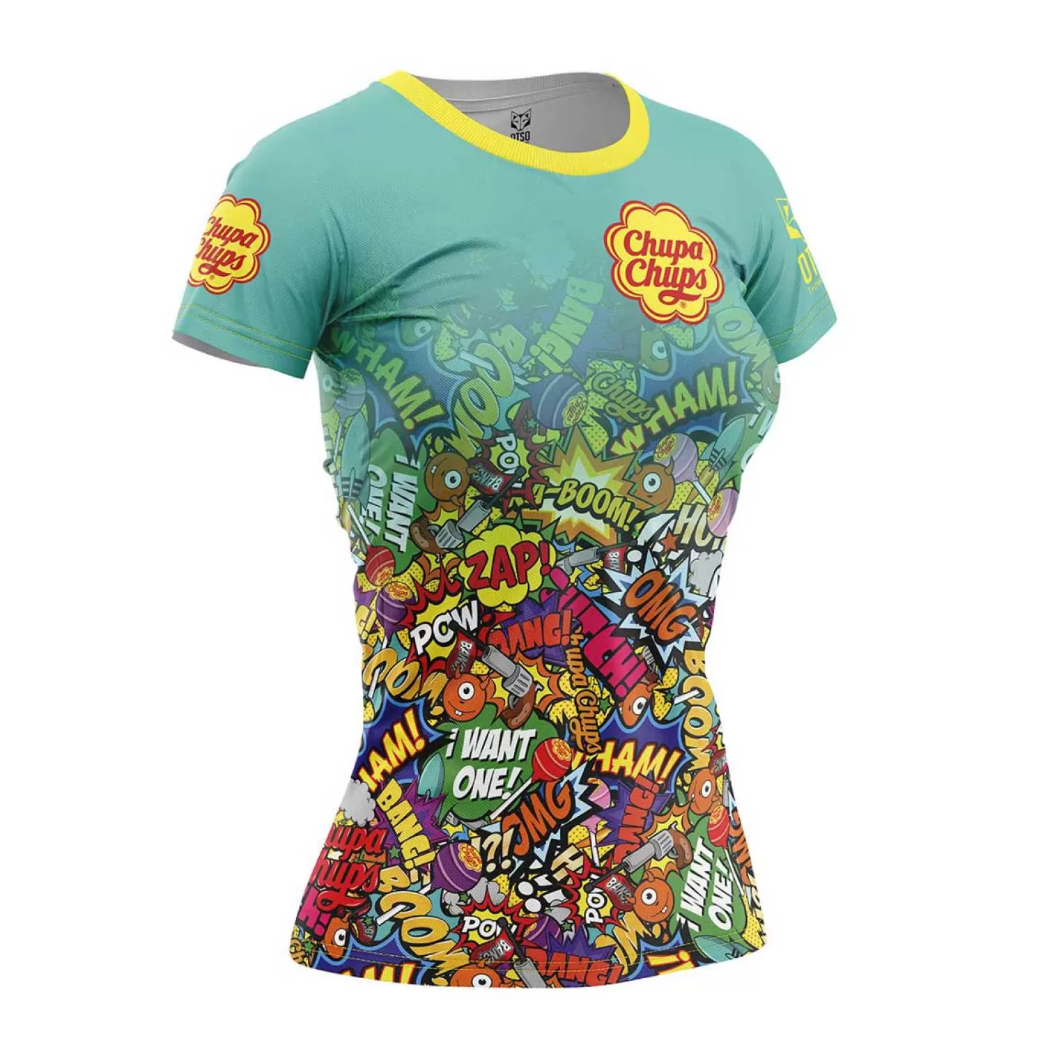 Women OTSO Women's Short Sleeve Shirts>Women's Short Sleeve T-shirt Chupa Chups Comic