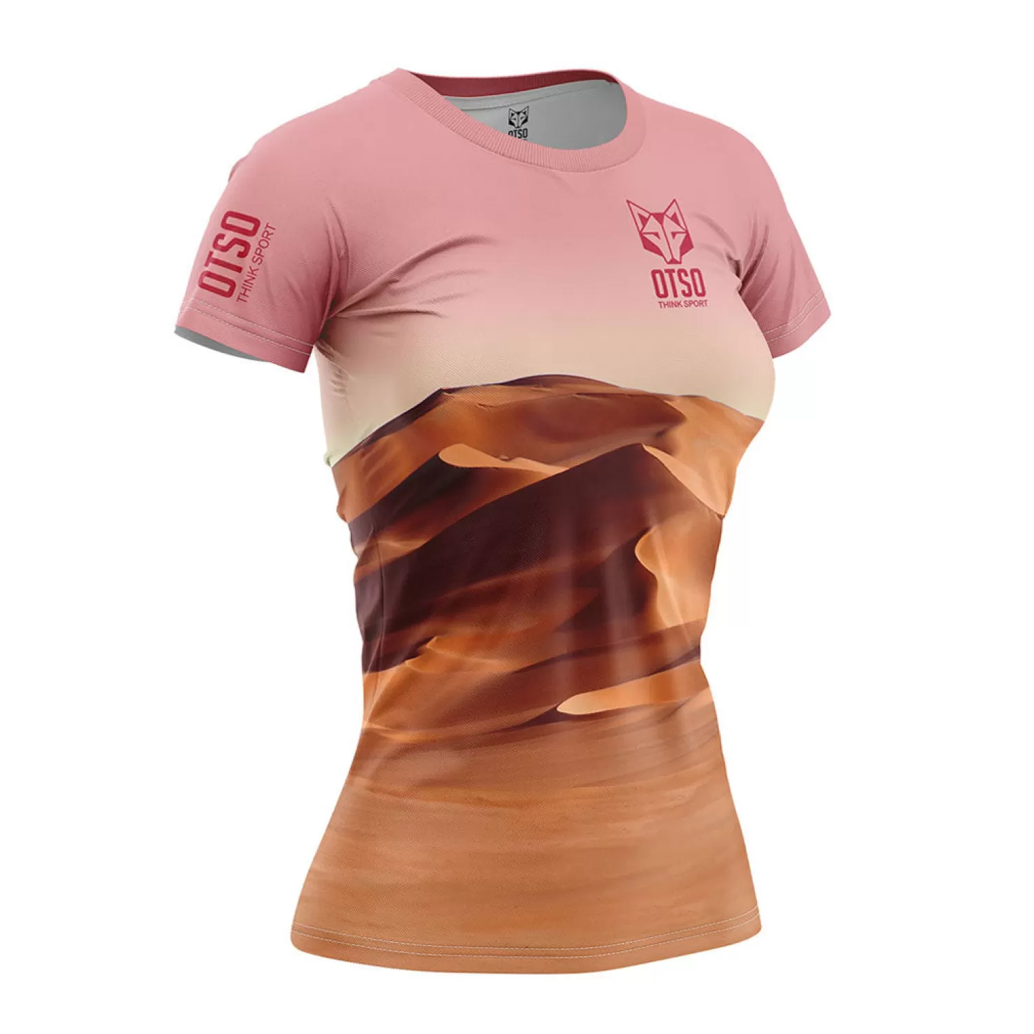 Women OTSO Women's Short Sleeve Shirts>Women's Short Sleeve T-Shirt Desert