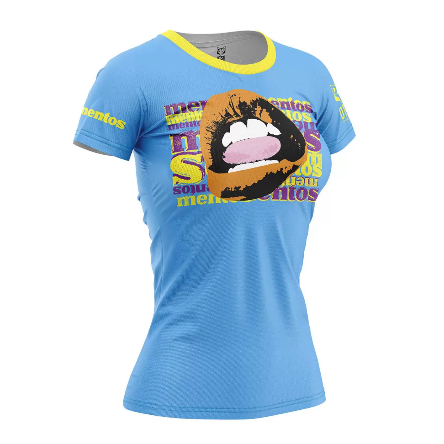 Women OTSO Women's Short Sleeve Shirts>Women's Short Sleeve T-shirt Mentos Mouth