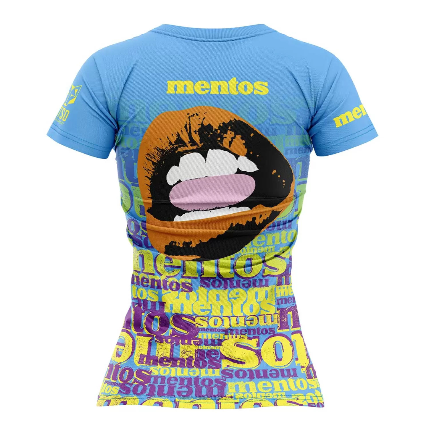 Women OTSO Women's Short Sleeve Shirts>Women's Short Sleeve T-shirt Mentos Mouth