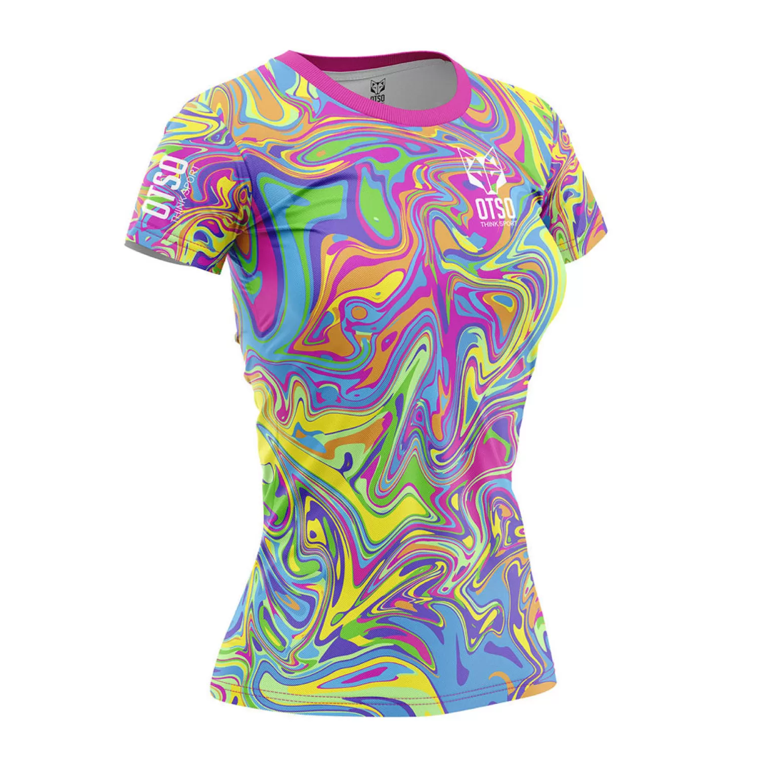 Women OTSO Women's Short Sleeve Shirts>Women's Short Sleeve T-Shirt Psychedelic