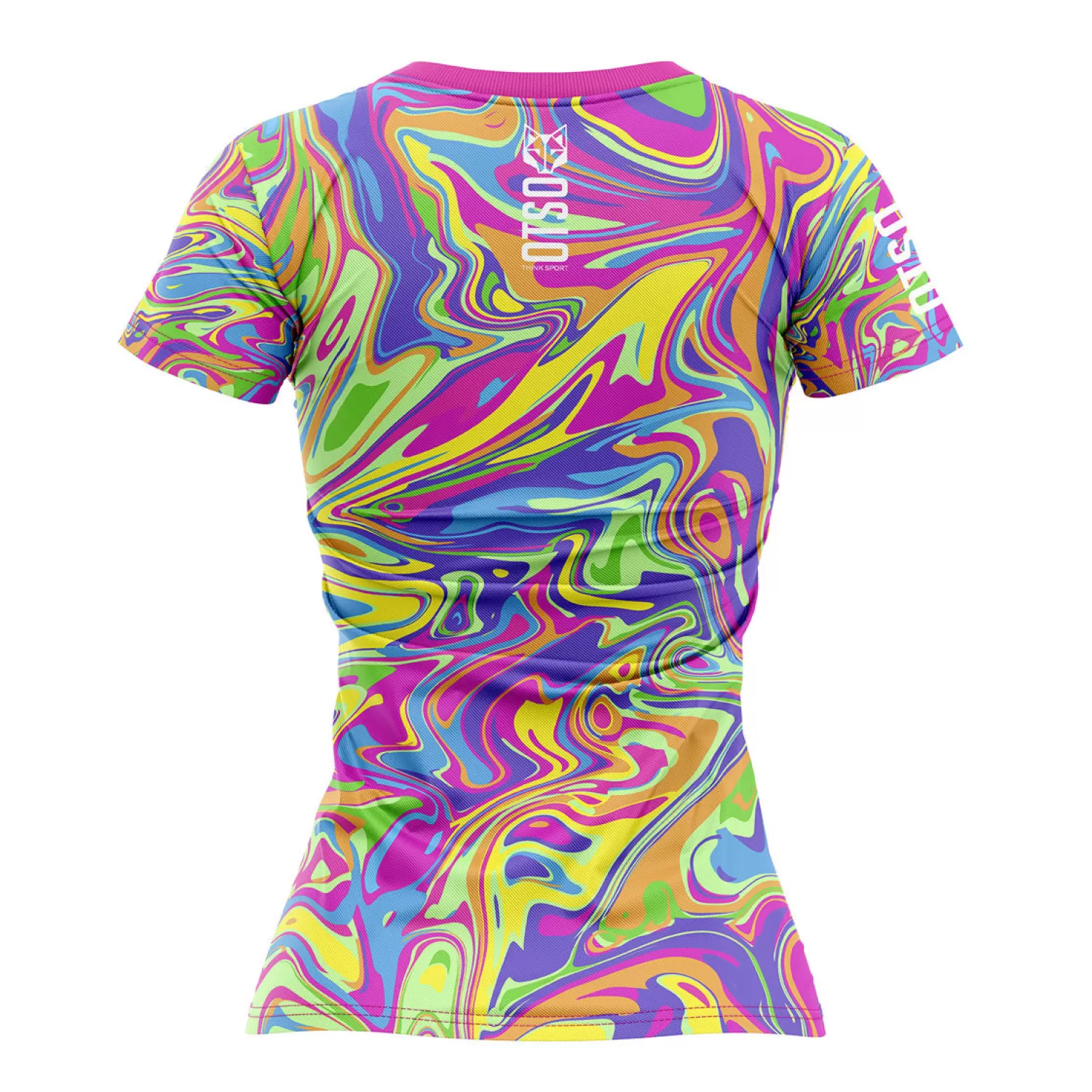 Women OTSO Women's Short Sleeve Shirts>Women's Short Sleeve T-Shirt Psychedelic