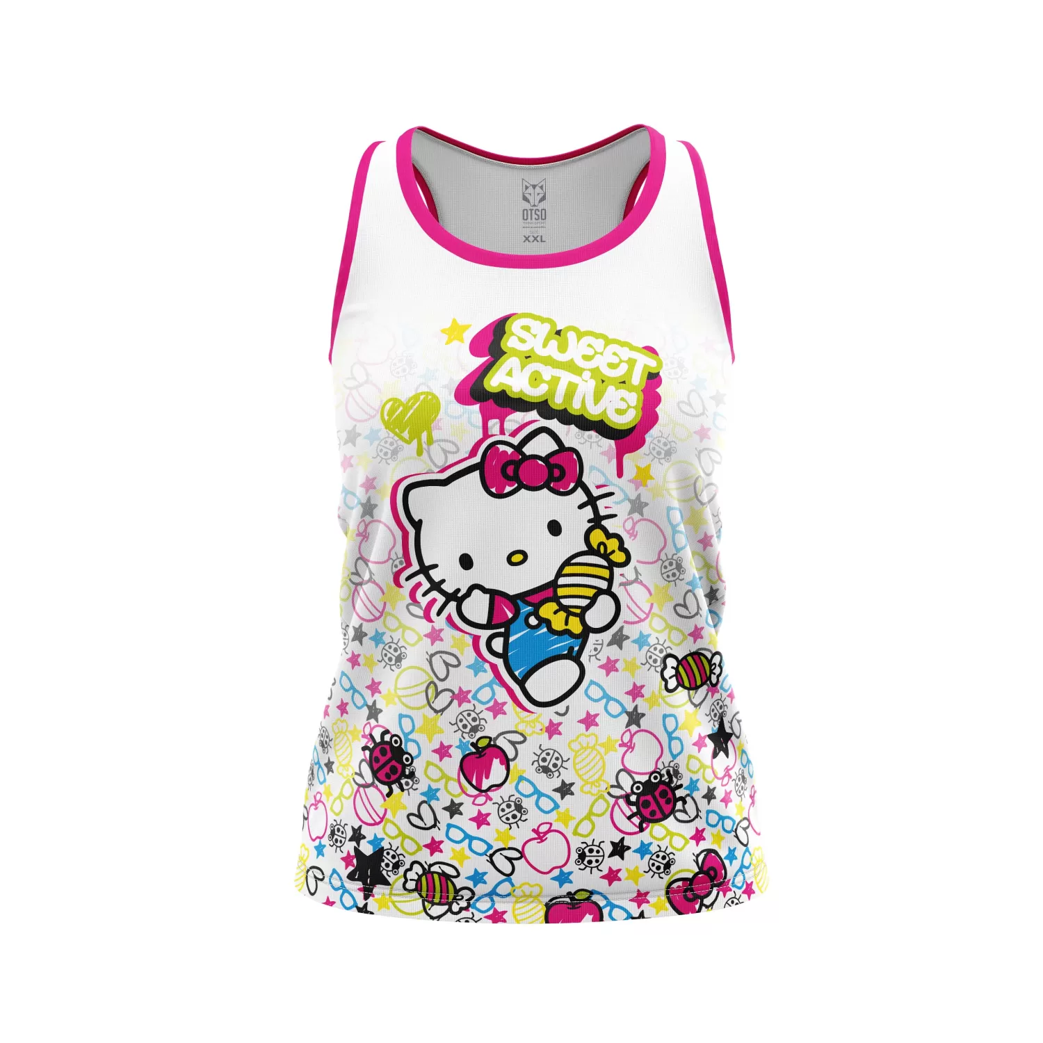 Women OTSO Women's Tanks>Women's Singlet Hello Kitty Sweet -