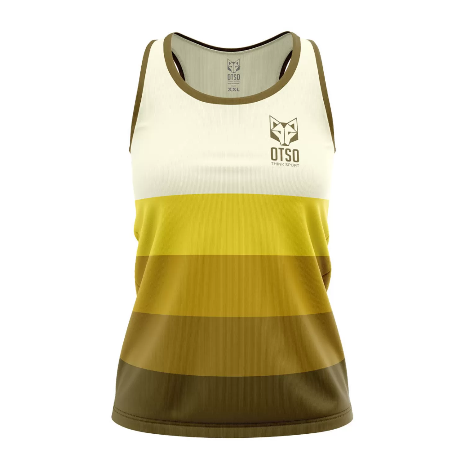 Women OTSO Women's Tanks>Women's Singlet Yellow -