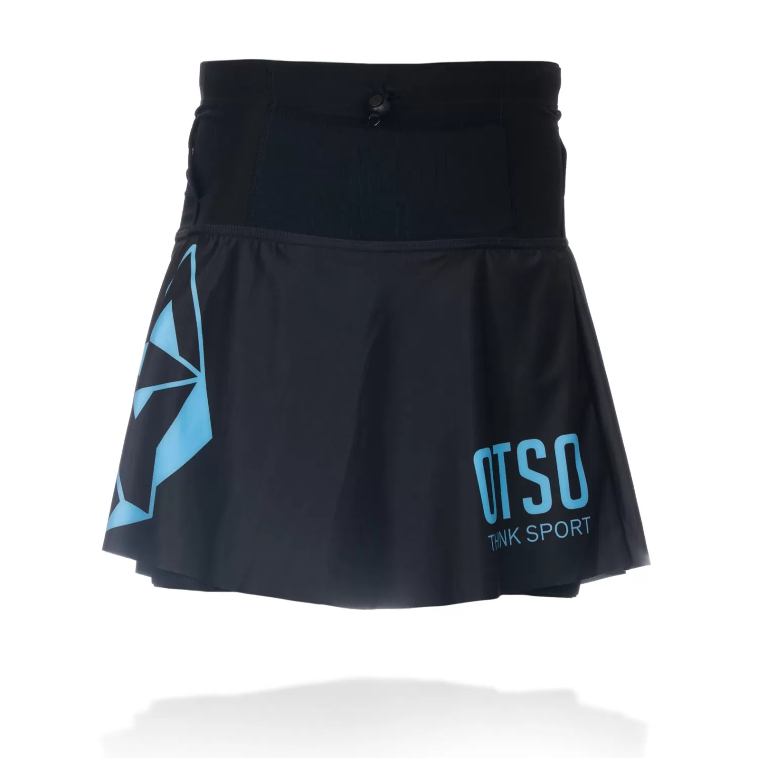 OTSO Running Skirts>Women's skirt - Black & Turquoise