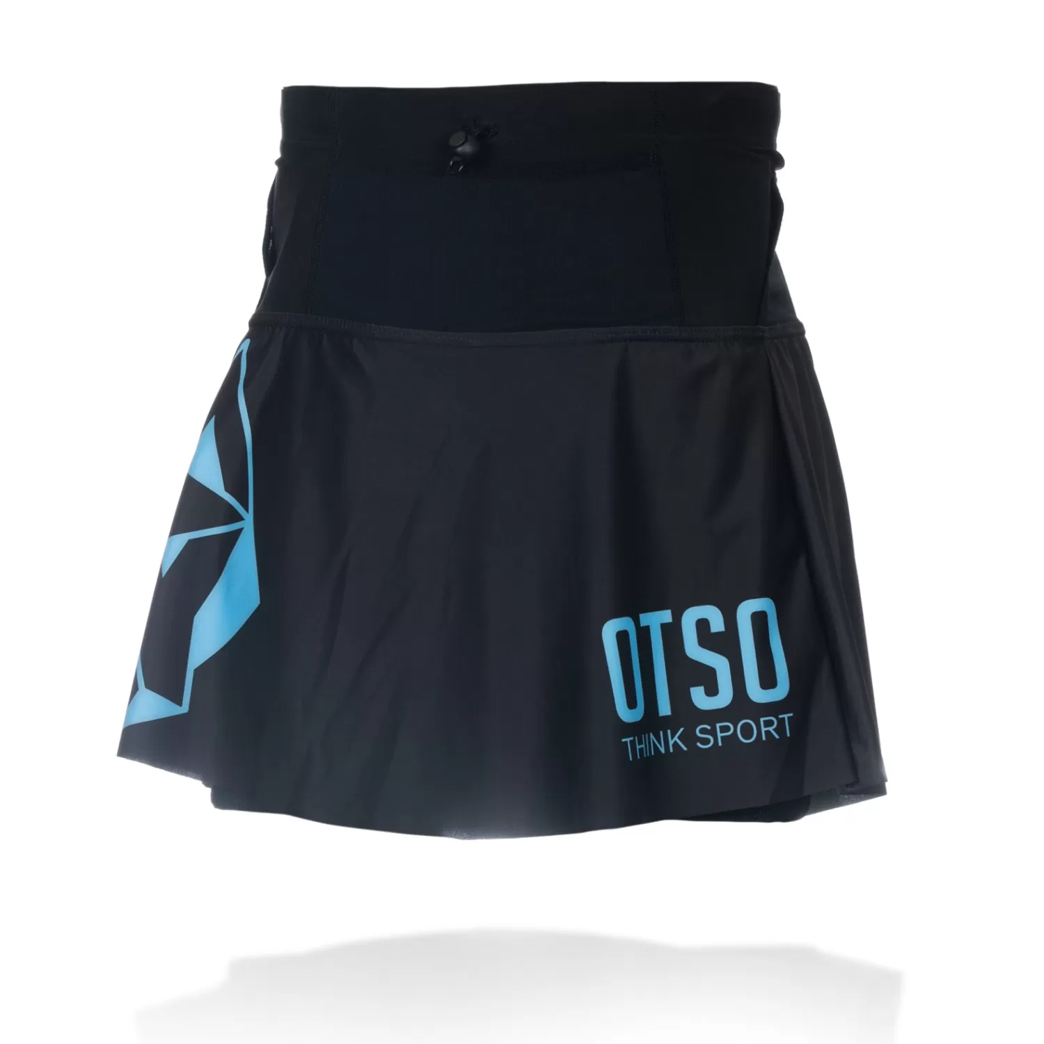 OTSO Running Skirts>Women's skirt - Black & Turquoise