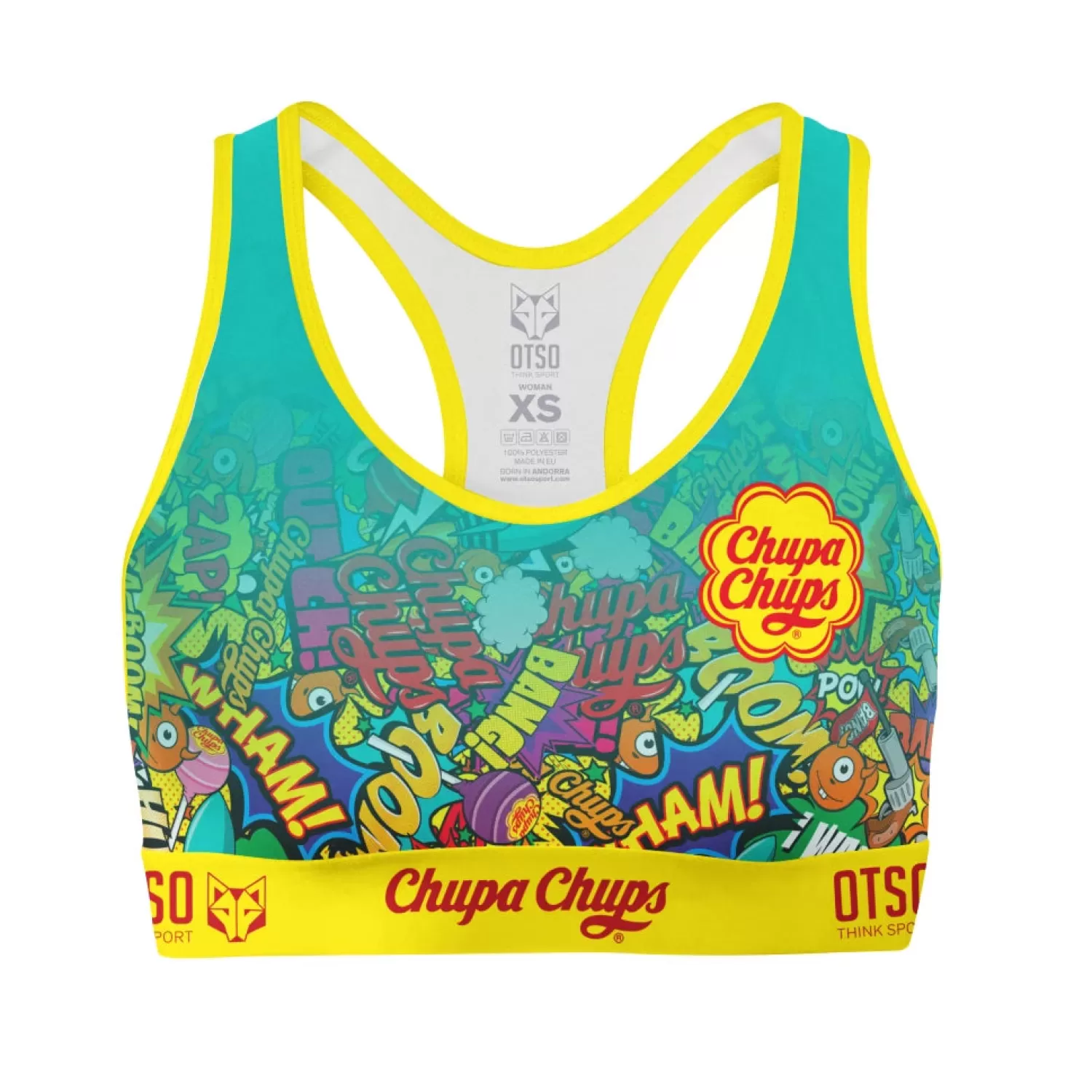 OTSO Tops>Women's Sports Top Chupa Chups Comic