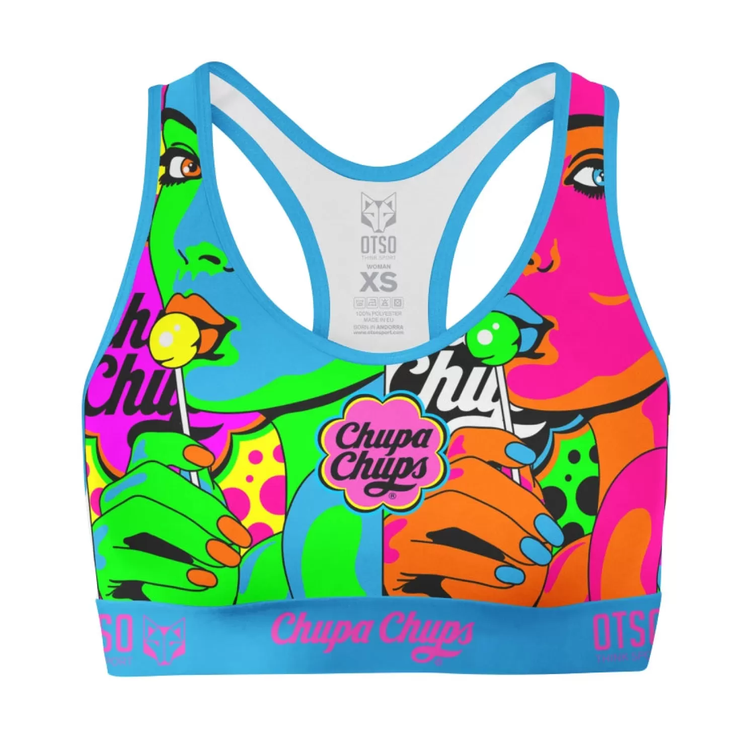 OTSO Tops>Women's Sports Top Chupa Chups Warhool